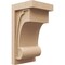 Ekena Millwork 10"W x 10"D x 20"H Wide Alma Rough Cedar Woodgrain TimberThane Corbel, Primed Tan CORUR10X10X20ALMRCPR - alternate 1